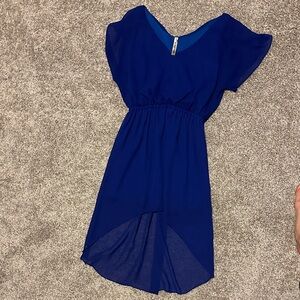 Espresso Royal Blue V-Neck Dress